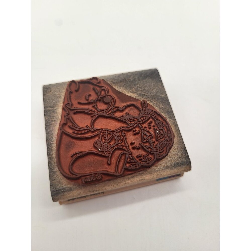 POOH'S TREATS Wood Mount Rubber Stamp A-1207E Halloween Fall Rubber Stampede - Picture 6 of 8